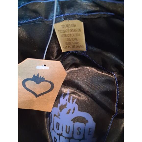 NWT House of Blues Black Wool Felt Fedora Hat Stingy Brim Logo Pin Men main image 6